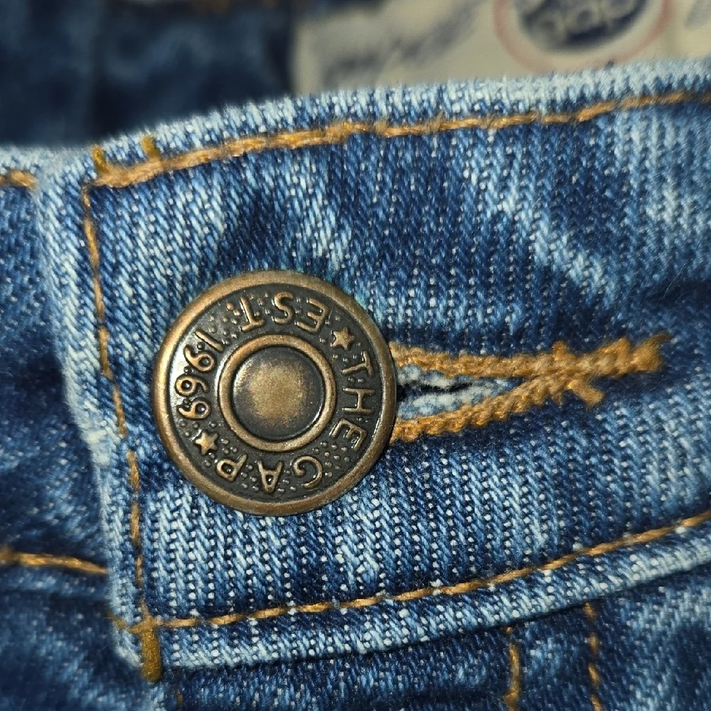 GAP Vintage WORK FORCE High Rise Jeans Classic OLD SCHOOL Made In USA 11-12 - Picture 4 of 17